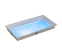 Smart Blue Sky Plafoniera da 72 W, lucernario artificiale per interni con effetto luce naturale, temperatura del colore regolabile, simula i ritmi di luce diurna, per cantine, cucine, camere da letto