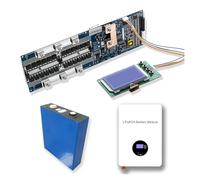 Smart BMS 8S 13S 14S 15S 16S 50A 100A 150A 200A 48V CAN/RS485 Scheda Batteria Comunicare con l'Inverter 10E(BMS BT LCD,24V 8S LiFePo4 150A)