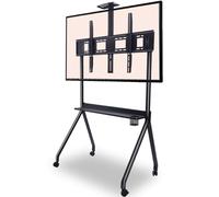 Smart Board Stand, con rotella di bloccaggio a 360°, lavagna bianca interattiva da 139,7 cm a 120 pollici, regolabile, per casa, ufficio, aula e uso multiuso
