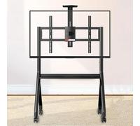 Smart Board Stand per lavagna bianca da 42-75 pollici, supporto TV da pavimento con ruote bloccabili, ideale per ufficio, aula e uso domestico