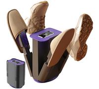 Smart Boot Dryer 4 braccia guanto asciugatrice & Boot Warmer con touch screen digitale 3 impostazioni timer e controllo della temperatura a 2 velocità 360 ° circolazione dell'aria calda per stivali