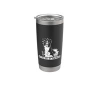 Smart Border Collie fa i compiti Bicchiere termico in acciaio inox doppia parete