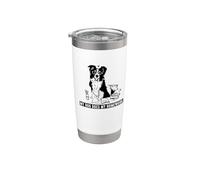 Smart Border Collie fa i compiti Sheep Dog Bicchiere termico in acciaio inox doppia parete