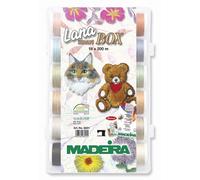 SMART BOX 18 FILATI FILI MADEIRA LANA SCATOLA DA PER RICAMARE MACCHINA RICAMO