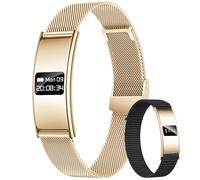 Smart Bracciale Donna Fitness Tracker: Smartband con Cardiofrequenzimetro Ossigeno Pressione Sonno Ciclo Fisiologico 5ATM Impermeabile e 12 Modalità Sportive Contapassi Smartwatch per IOS e Android