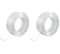 smart by Leviatan Biadesivo Extra Forte Nano Nastro | 3 meters, larghezza 30mm, spessore 2mm | Trasparente, Multifunzione, Rimovibile, Riutilizzabile per Incollare Foto e Poster (Confezione da 2)