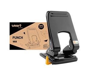 smart by Leviatan Perforatrice 50 Fogli - Foratrice "1050" Ideale per Formati di Carta A4, A5, A6, Folio - Sforzo Ridotto del 60% - Foratrice per Scuola, Ufficio, Look Moderno