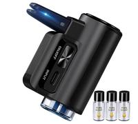 Smart Car Air Freshener Diffuser with 2 Modes, Long Lasting Car Diffuser with Essential Oils, Auto On/Off Car Fragrance, Aromatherapy Gift for Men & Women (Black)