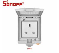 Smart Casa Esterno Presa 13A Interruttore con Fusibile Intemperie Sonoff Tech
