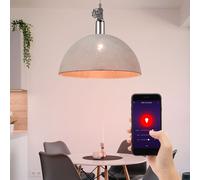 Smart Casa RGB LED Lampada a Sospensione Dimmerabile Grigio Google Alexa Coprire