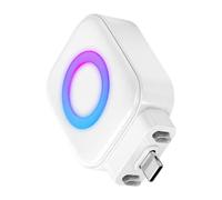 Smart Charging Separator - 140W Fast Power Adapter TypeC Safety Cutoff AI Auto Disconnect Device | LED Ambient Light Battery Protection MultiDevice Compatible Travel Home Office Charger