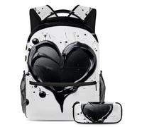 Smart Choice for Students, set di 2 zaini per bambini con borsa per libri da viaggio, colore rosa tie dye, Multicolore#08, B:29.4x20x40cm P:19x7.5x3.8cm, Zaini Daypack