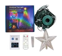 Smart Christmas Tree LED Lights, 400 LED controllati da app con oltre 200 | 400 luci LED indirizzabili, modelli personalizzati controllati tramite app, oltre 200 effetti preimpostati