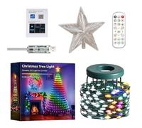 Smart Christmas Tree - per albero di Natale intelligenti con controllo | Realizzato con vivaci luci LED RGB a risparmio energetico, connettività Wi-Fi Smart App e spettacolo di luce