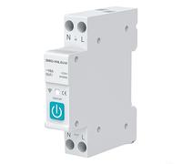 Smart Circuit Breaker 1P+N per app Tuya Smart Life, telecomando tramite app e assistente vocale, timer/conto alla rovescia/loop, memoria interruzione di corrente, 10-63 A (16A)
