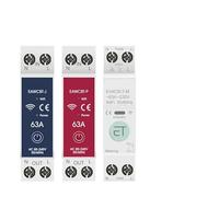 Smart Circuit Breaker MCB Timer 1P+N 63A Power Voltage Current Meter Protector Voice Remote Control Switch IINKUEYK(16A)