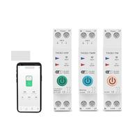 Smart Circuit Breaker Power Metering Meter KWh 1P 63A Smart Life Remote Switch Timer Voltage Current EKFBQBGW(TXCB2-TW No metering,16A)