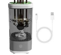 Smart Cleaning System - Professional Beauty Brush Washer, Rotating Cosmetic Gadget with Cycle, Quick Drying UV Unit, Equipment Stylish Display Element, Cosmetic Organizer Supplies for Studio, Office