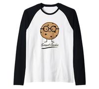 Smart Cookie - Bicchieri per Biscotti con Gocce di Cioccolato Maglia con Maniche Raglan