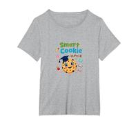 Smart Cookie in Pre-K: Risultato educativo Carino Maglietta, Donna Plus-Size, Grigio Melange, 2X