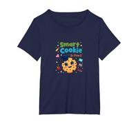 Smart Cookie in Pre-K: Risultato educativo Carino Maglietta, Donna Plus-Size, Navy, 4X