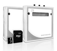 Smart Counter IR, Contatore di Persone Wireless a Infrarossi, Contapassi per Porte Protetto da Reset Non Autorizzato, Contatore di Traffico che Conta Automaticamente e Mostra i Dati su Display