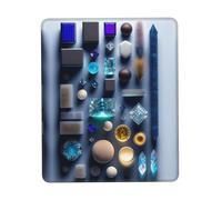 Smart Crystal Art - Tappetino per mouse con bordo in gomma, 21,1 x 26,2 cm, per ufficio, gioco, studio, scrivania, computer portatile