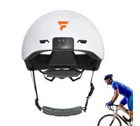 Smart Cycle Headgear, Shock-Resistant Sports Helmet with Front and Rear LED Lights, Adjustable Ventilated Shell, Lightweight Design for Enhanced Safety, Men, Women, Commuting