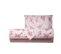 Smart Deco Home Completo letto lenzuola federe letto stampa fantasia 100% Cotone Made in Italy SINGOLO AQUILONI ROSA