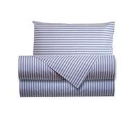 Smart Deco Home Completo letto lenzuola federe letto stampa fantasia 100% Cotone Made in Italy SINGOLO RIGA MINI BLU