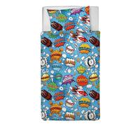 Smart Deco Home Set copripiumino federe letto parure copripiumino stampa fantasia 100% cotone Made in Italy UNA PIAZZA E MEZZA FUMETTI