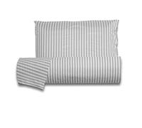Smart Deco Home Set copripiumino federe letto parure copripiumino stampa fantasia 100% cotone Made in Italy UNA PIAZZA E MEZZA RIGA MINI GRIGIO