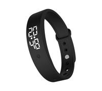 Smart Defeat Alarm Bangle Silenzioso Sveglia Casual Fit Salute Osservare Lunga Durata della Batteria Piano Impermeabile Gruppo