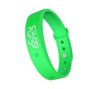 Smart Defeat Alarm Bangle Silenzioso Sveglia Casual Fit Salute Osservare Lunga Durata della Batteria Impermeabile Piano Step Meter