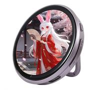 Smart Digital Badge con Touch Screen, 1.86 pollici HD Badge elettronico per Fandom & Anime, personalizzabile Gif/foto/video Display,portachiavi/zaino/ita Bag Accessory, controllo app Bluetooth, 1pcs