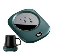 Smart Digital Display Heated Coaster - Precise USB Powered Warmth | 3 Setting Adjustable Temperature Tool For Home | Office Desk Mug Warmer For Tea Milk Juice, Winter Birthday Christmas Travel Dorm