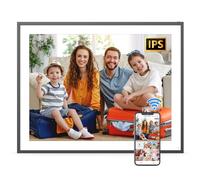 Smart Digital Picture Frame - Cornice per foto da 19 pollici, doppia cornice digitale, 64 GB, funzione completa, montaggio a parete, condivisione facile di foto e video tramite app e-mail, spazio di