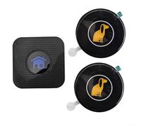 Smart Dog Door Bell System Strumento di comunicazione wireless per addestramento al vasino con livelli sonori regolabili (1 ricevitore + 2 pulsanti)