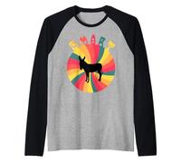 Smart Donkey Sarcastic Sayings Maglia con Maniche Raglan