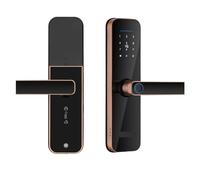 Smart Door Lock, Serratura Elettronica Intellinte Tuya Con Impronta Digitale Biometrica/smart Card/password/sblocco Chiave/carica Di Emernza USB per casa, noleggio, ufficio e hotel(240x22(7085),Noir)