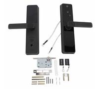 Smart Door Lock Visualizzatore digitale WiFi Impronta digitale Password Tastiera Accesso senza chiave per la sicurezza domestica Lega di alluminio Nero 35 60mm