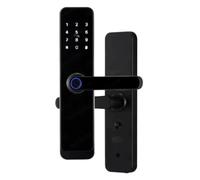 Smart Door Lock With Handle APP/Wifi Fingerprint Password | IC Card Keyless Home For 28-55mm Doors Accesso in tempo reale(22x225R)