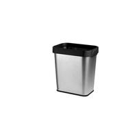 Smart Dustbin con anello di pressione, 3.1/2.1 Gallone Open Trash Can, Contenitore rettangolare compatto per l'ufficio del bagno della cucina, il rivestimento durevole del PP tiene le borse in modo si