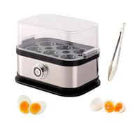 Smart Egg Cooker with Auto Shut, Multifunctional Stainless Steels, Rapid Egg Cooker Electric 6 Eggs Capacity