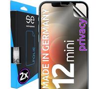 smart engineered 3D Pellicola protettiva per schermo per Apple iPhone 12 Mini Privacy [2 pezzi Anti-Spia, Case-friendly, Non Vetro Temperato ma Pellicola Protettiva TPU, Anti-spy