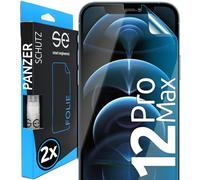smart engineered 3D Pellicola protettiva per schermo per Apple iPhone 12 Pro Max antiriflesso [2 pezzi Opaco, Case-friendly, Non Vetro Temperato ma Pellicola Protettiva TPU