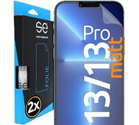 smart engineered 3D Pellicola protettiva per schermo per Apple iPhone 13/13 Pro antiriflesso [2 pezzi Opaco, Case-friendly, Non Vetro Temperato ma Pellicola Protettiva TPU