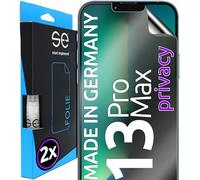 smart engineered 3D Pellicola protettiva per schermo per Apple iPhone 13 Pro Max Privacy [2 pezzi Anti-Spia, Case-friendly, Non Vetro Temperato ma Pellicola Protettiva TPU, Anti-spy
