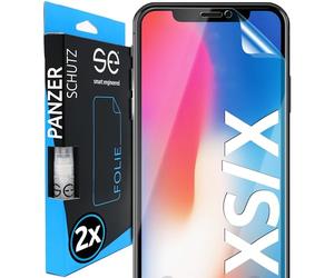 smart engineered 3D Pellicola protettiva per schermo per Apple Iphone X/XS [2 pezzi Transparente, Case-friendly, Non Vetro Temperato ma Pellicola Protettiva TPU