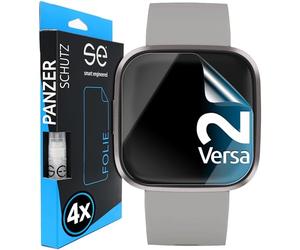 smart engineered 3D Pellicola protettiva per schermo per Fitbit Versa 2 [4 pezzi Transparente, Case-friendly, Non Vetro Temperato ma Pellicola Protettiva TPU